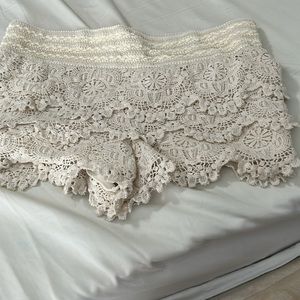 Crochet shorts size medium